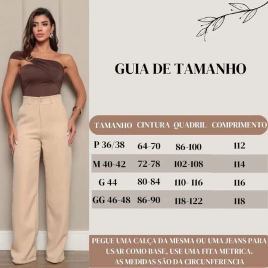 Kit 2 Calça Alfaiataria PREMIUM Com Bolso Cintura Alta PROMOÇÃO