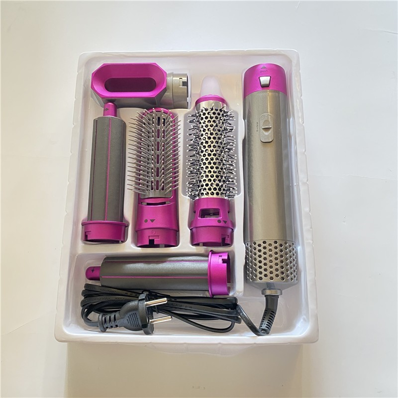 Secador De Cabelo Multifuncional 5 Em 1 , Seco/Suave/Onda , Escova Alisadora De Estilo